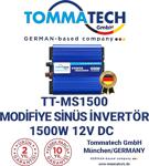 Tommatech 1500 W Watt 12 V/220 V Volt İnverter İnvertör Çevi̇ri̇ci̇