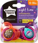 Tommee Tippee Yalancı Emzik Night Time Orange-Purple 6-18 Ay, 2