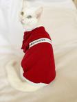 Tommy Hills Oval Yaka Tişört Kedi Kıyafeti Kedi Elbisesi