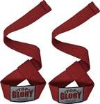 Top Glory Ağırlık Kayışı Lifting Straps Çift - Standart - Kırmızı