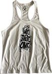 Top Glory Fitness Gym Tank Top Atlet Sporcu Atleti 5060 Beyaz