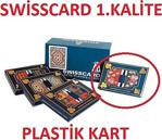 Toptancıamca Swiss Card 1. Kalite Plastik iskambil Kağıdı 2 Deste Kart ÜCRETSİZ KARGO