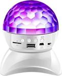 Torima L740 3 W Led Işıklı Disko Topu Bluetooth Hoparlör Beyaz