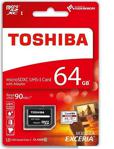 TOSHIBA 64GB MICRO SDXC UHS-1 U3 90MB-sn (EXCERIA