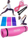 Tosima 5'Li Pilates Seti Egzersiz Seti Pilates Minderi Yoga Minderi Pilates Matı Set