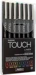 Touch Liner Brush Çizim Kalemi Fırça Uç 7 Renk Set