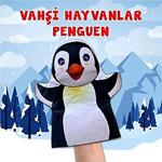 Tox Penguen Vahşi Hayvanlar Keçe El Kukla