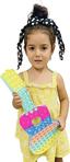 Toys Pop It Dev Gitar Bubble Push Pastel Renk Zihinsel Stres Oyuncağı Mega 41 Cm Dev Gitar Popit