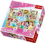 Trefl 34309 Happy Day of Princesses 4'lü 35+48+54+70 Parça Yapboz