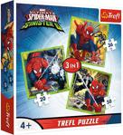 Trefl 34822 Spidermans's World 3'lü 20+36+50 Parça Yapboz