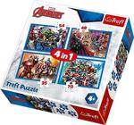 Trefl Korkusuz Yenilmezler 35+48+54+70 Parça 4'Lü Erkek Çocuk Puzzle Seti