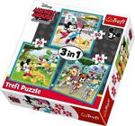 Trefl Mickey Mouse Arkadaş Grubu 20+36+50 Parça 3'Lü Çocuk Puzzle /