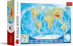 Trefl Puzzle Large Physcial Map Of The World 4000 Parça