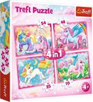 Trefl Puzzle The Magical World Of Unicorns 4 In 1 Puzzle (35+48+54+70 Parça)