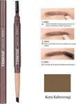 Trinova Koyu Kahve Fırçalı Kaş Kalemi Double-Ended Eyebrow Pencil