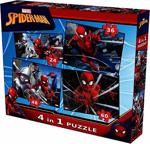 Trio Lisanslı Trio Spıderman 4 In 1 Puzzle