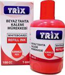 Tri̇x Beyaz Tahta Kalemi Mürekkebi 100 Cc Kırmızı Tx