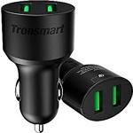 Tronsmart Cc2Tf Çift Usb Çıkışlı Qualcomm Qc 3.0 Araç Şarj Cihazı