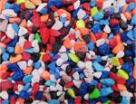 Tropi̇kal Akvaryum - Fanus - Teraryum Karışık Renkli Dekor Taşları 8-10 Mm 1 Kg