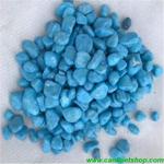 Tropi̇kal Akvaryum - Fanus - Teraryum Mavi Renk Dekor Taşları 8-10 Mm 1 Kg