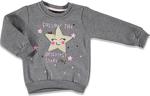 Tuffy Mutlu Surat Üç İp Baskılı Kız Bebek Sweatshirt 9 Ay