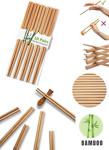 Turkish A2Z 10 Çift - 20 Adet Yıkanabilir Organik Bambu Çin Yemek Çubuğu Chopsticks