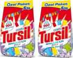 Tursil Leylak Bahçesi Color 6 kg 2'li Paket Toz Çamaşır Deterjanı