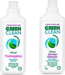U Green Clean 1 lt Yumuşatıcı ve Sıvı Deterjan Seti