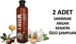 Uber Sarımsak Argan Keratin Özlü 700 ml 2 Adet Şampuan