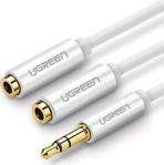 Ugreen 3.5Mm 2'Li Aux Kulaklık Çoklayıcı Siyah