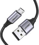 Ugreen Örgülü Micro Usb Data Ve Şarj Kablosu Siyah 2 Metre