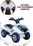 Uj Toys Beyaz Akülü Atv 6V Ranger