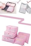 Ulbay Home Collection Bavul Içi Düzenleyici Organizer 6 Lı Set - Pembe