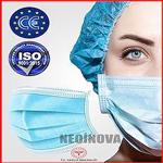 ULTRASONİK CERRAHİ MASKE 3 KATLI TELLİ 100 ADET