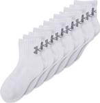 Under Armour Charged Cotton Qu. Youth 6'Lı Çorap Erkek Çocuk Spor Giyim, Beyaz (White / / Stealth Gray 1312475100), Tek Ebat (Üretici Ölçüsü: Ymd)