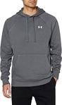 Under Armour Erkek Ua Rival Cotton Hoodie Uzun Kol Tişört, Gri, L