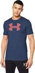 Under Armour Ua Big Logo Ss-Nvy Erkek Üst Ve T-Shirt, Mavi (Lacivert 408), Xx-L (Üretici Ölçüsü: Xxl)