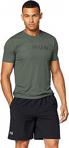 Under Armour Ua Run Warped Shortsleeve-Grn Erkek Üst Ve T-Shirt, Yeşil (Baroque Green 310), S (Üretici Ölçüsü: S)