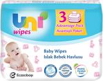 Uni Baby 56 Yaprak 3'lü Paket Islak Mendil