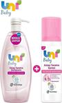 Uni Baby Bebek Kolay Tarama Seti Şampuanı 700Ml + Saç Tarama Spreyi 200Ml