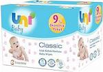 Unı Baby Classic Islak Havlu 9'Lu 504 Yaprak