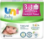 Uni Baby Natural 56 Yaprak 4'lü Paket Islak Mendil