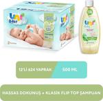 Uni Baby Sensitive 12'Li Islak Havlu + Şampuan 500 Ml Set