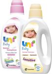 Uni Baby Sensitive 1500 ml Bebek Çamaşır Deterjanı + Bebek Çamaşır Yumuşatıcısı 1500 ml