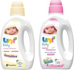 Uni Baby Sensitive Bebek Sıvı Çamaşır Deterjanı 1800 ml + Bebek Çamaşır Yumuşatıcı 1800 ml