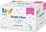 Uni Baby Simple Clean 72 Yaprak 24'lü Paket Islak Mendil