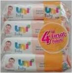 Uni Baby Soft Sensitive Hassas Ciltler Islak Havlu 4 Lü Paket