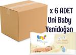 Uni Baby Yenidoğan 40 Yaprak 3'lü Paket 2 Adet Islak Mendil