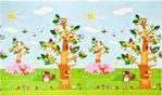 Unigo Comflor Birds In The Trees 210X140 Cm Oyun Matı