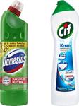 Unilever Cif Krem Amonyaklı 750 Ml + Domestos Ulttra Yoğun Çamaşur Suyu Dağ Esintisi 810 Gr